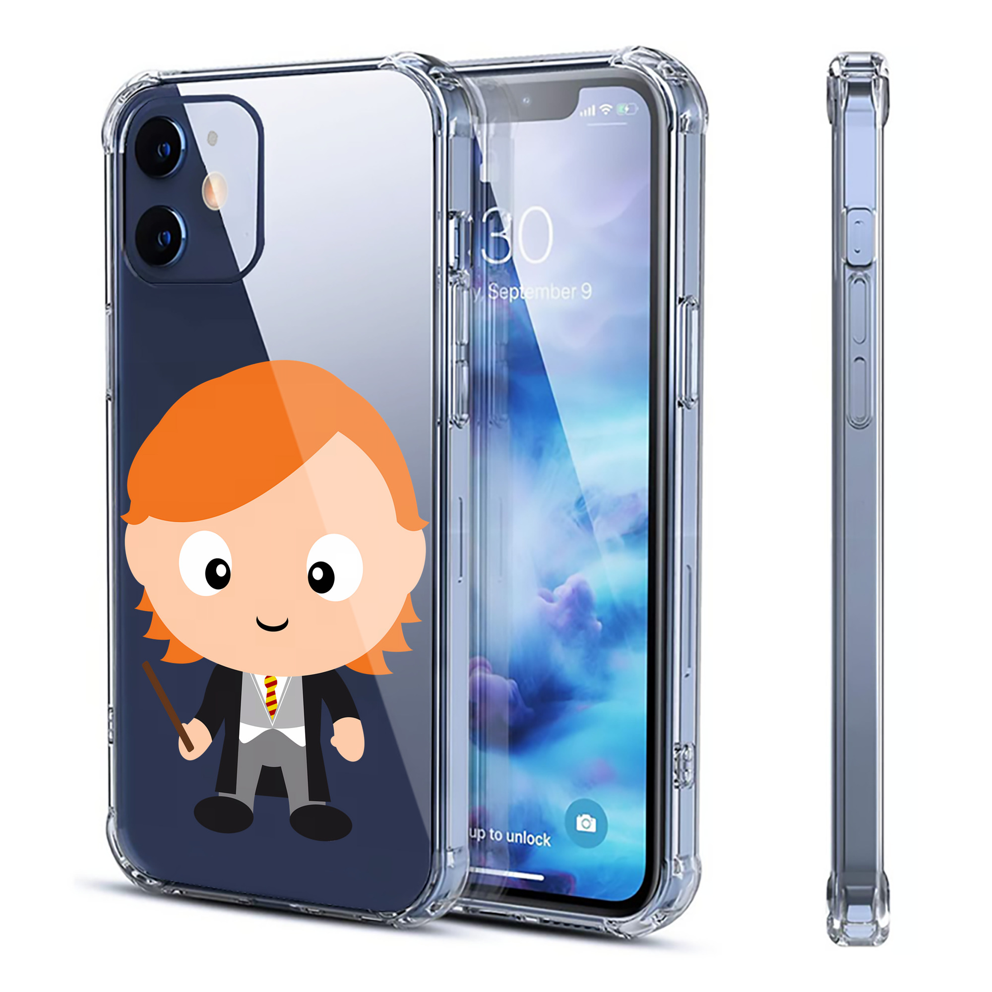 （画像用） Harry Potter ハリー・ポッターシリーズ 【iPhone 12シリーズ対応】透明スマホケース（クリアソフトケース）